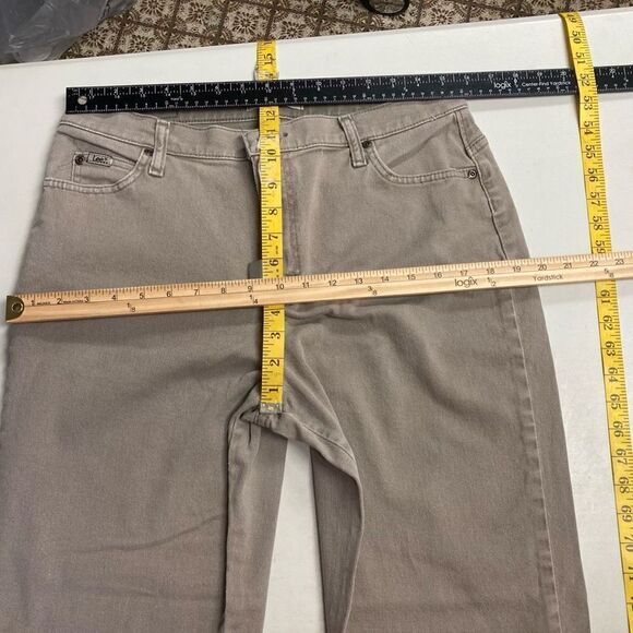 LEE Relaxed Straight Leg Jeans Size 14 Inseam 29” Gray - Picture 5 of 10